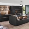 Nobilia Inselkueche Schwarz grifflos