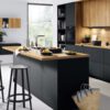 Schueller Design Inselkueche Schwarz