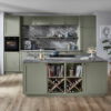 Nobilia Frame Landhausküche mit Insel Olive