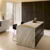 Schüller Inselküche Designstil Eiche Siena Marmor